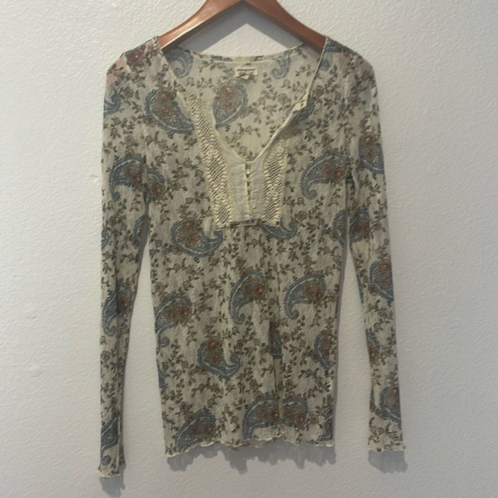 Ralph Lauren Denim & Supply Top Floral Lace Large